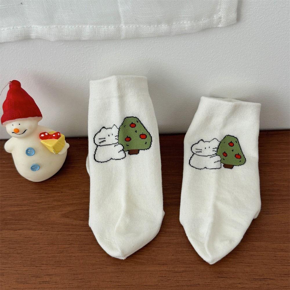 5Pairs Cartoon Cat Tube Sock Women Love Mid Calf Socks Soft Cute White Socks Students 5Pairs
5Pairs Cartoon Cat Tube Sock Women Love Mid Calf Socks Soft Cute White Socks Students 5Pairs