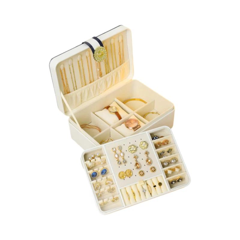 CADUKE Jewelry Storage Box for Necklaces, Earrings, Rings, Accessories And Jewelry Organizer, White білий
CADUKE Jewelry Storage Box for Necklaces, Earrings, Rings, Accessories And Jewelry Organizer, White білий