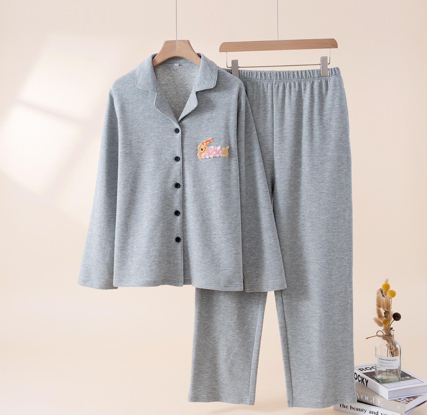 Spring/Summer Cotton Pajama Set for Couples - Soft, Solid Color Embroidered Sleepwear for Indoors and Outdoors XL
Spring/Summer Cotton Pajama Set for Couples - Soft, Solid Color Embroidered Sleepwear for Indoors and Outdoors XL