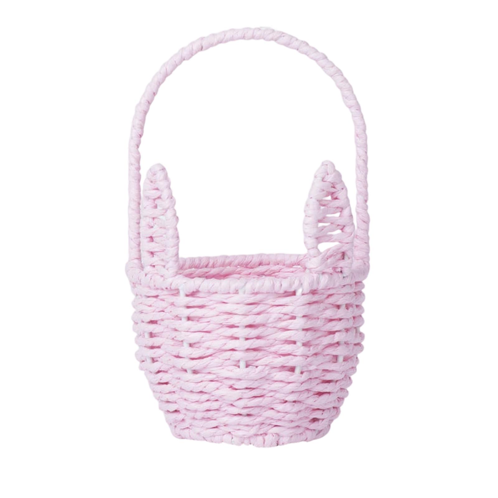 Handmade Woven Ear Flower Basket, Eco-friendly Paper Rope Creative Storage Basket One Size рожевий
Handmade Woven Ear Flower Basket, Eco-friendly Paper Rope Creative Storage Basket One Size рожевий
