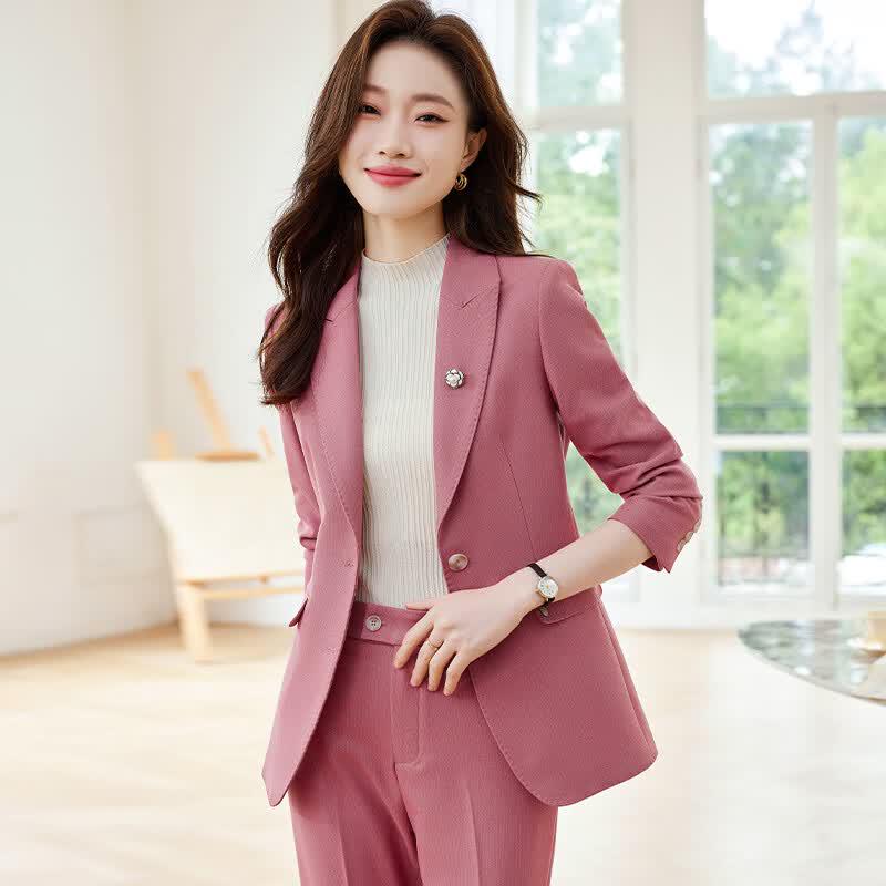 Women s Professional Double-Button Suit Set Various Sizes
Women s Professional Double-Button Suit Set Various Sizes