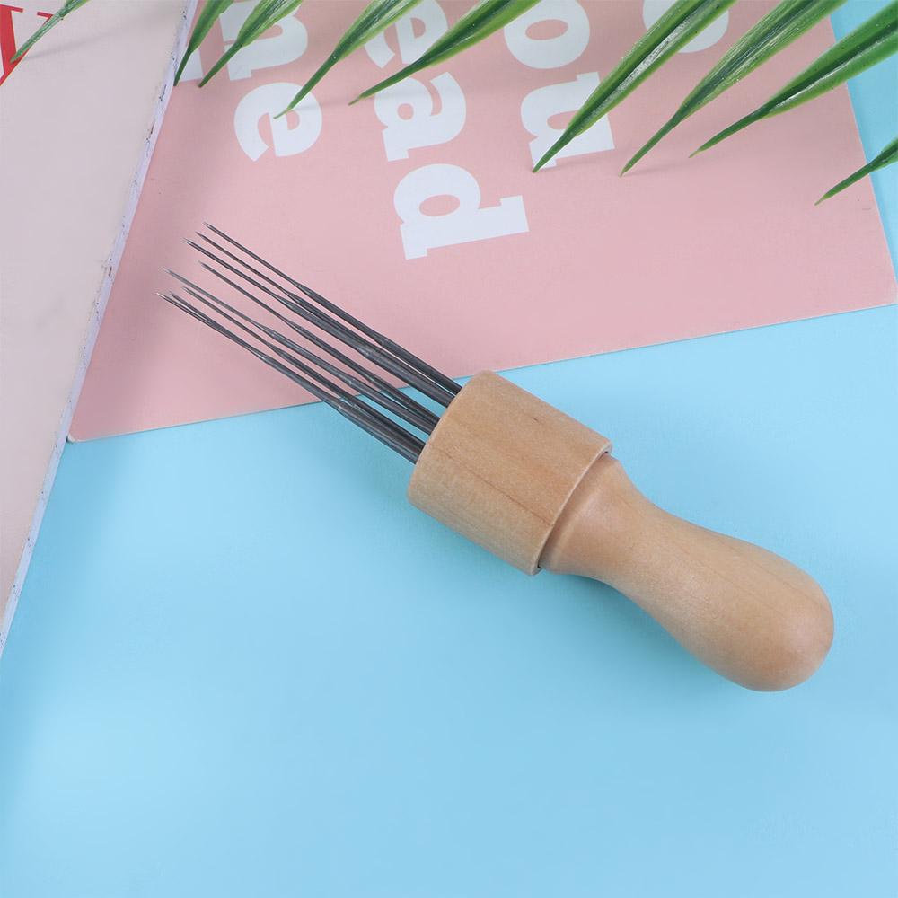 Handmade Durable with Eight Needles Metal DIY Craft Punch Tool Stitch Wool Felt Felting Needle wooden handle
Handmade Durable with Eight Needles Metal DIY Craft Punch Tool Stitch Wool Felt Felting Needle wooden handle