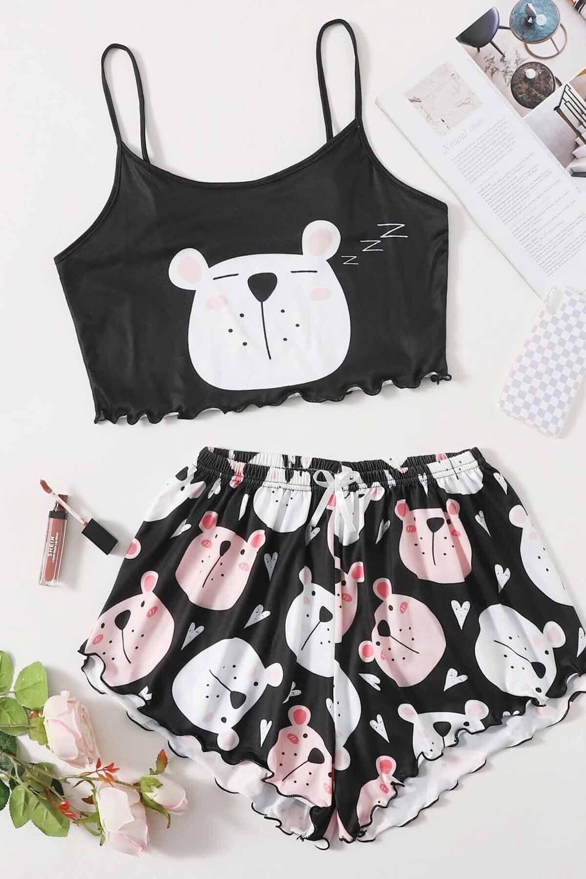 Uyuyan Ayıcık Basklı Ultrasoft Askılı Sortlu Pijama Takımı Çok Renkli XS , S , M , L , XL
Uyuyan Ayıcık Basklı Ultrasoft Askılı Sortlu Pijama Takımı Çok Renkli XS , S , M , L , XL