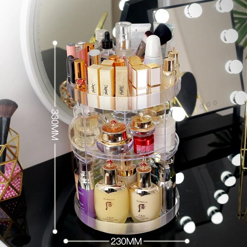 Органайзер для косметики, вращающийся на 360 градусов, пластиковый контейнер для хранения косметики, контейнер для ювелирных изделий, держатель для кистей для макияжа
Органайзер для косметики, вращающийся на 360 градусов, пластиковый контейнер для хранения косметики, контейнер для ювелирных изделий, держатель для кистей для макияжа
