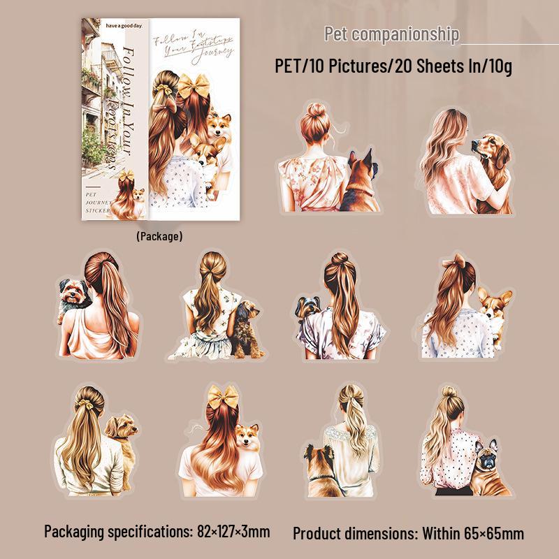 Beautiful Day PET Sticker Pack: Follow Your Footsteps Series - Back View Journal DIY Decorative Stickers (20 Sheets + 6 Bonus Sheets)
Beautiful Day PET Sticker Pack: Follow Your Footsteps Series - Back View Journal DIY Decorative Stickers (20 Sheets + 6 Bonus Sheets)
