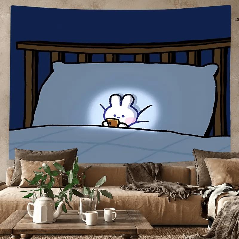 1pc Cute Rabbit Night Sleep Blue Tapestry Polyester Wall Hanging Suitable for Room Bedroom Dorm Decoration Scene Cloth Backgroun 74x94cm(29x37in)
1pc Cute Rabbit Night Sleep Blue Tapestry Polyester Wall Hanging Suitable for Room Bedroom Dorm Decoration Scene Cloth Backgroun 74x94cm(29x37in)