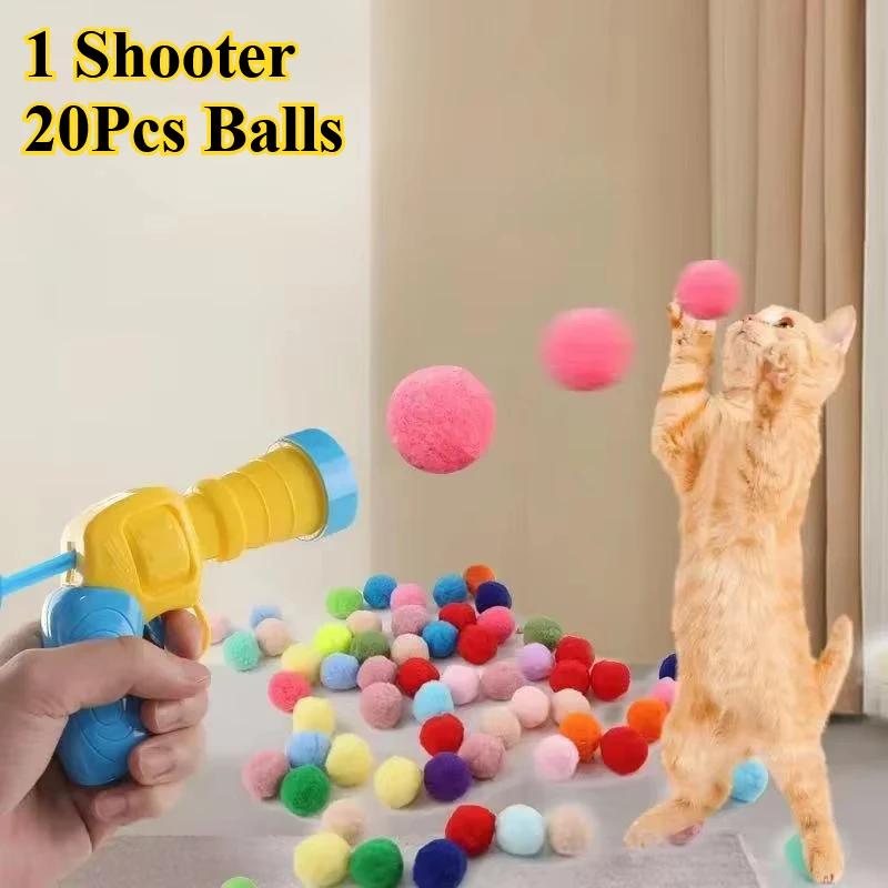1Set Creative Interactive Launch Training Cat Toys Kitten Mini Pompoms Games Stretch Plush Ball Toy Cat Supplies Pet Accessories 1Shooter with 20Ball
1Set Creative Interactive Launch Training Cat Toys Kitten Mini Pompoms Games Stretch Plush Ball Toy Cat Supplies Pet Accessories 1Shooter with 20Ball