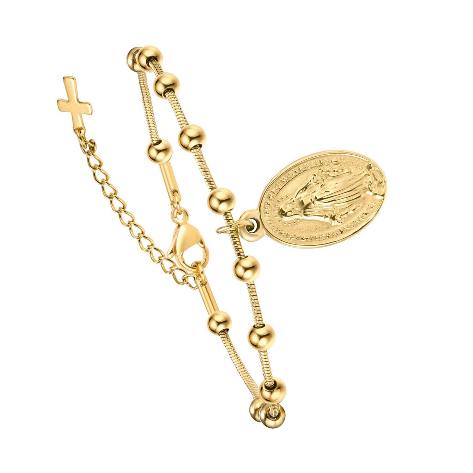 Четки-браслет с крестом, браслет-змейка, винтажный минималистичный браслет с подвесками, подходит для модных женщин, подарок 2 золотой
Четки-браслет с крестом, браслет-змейка, винтажный минималистичный браслет с подвесками, подходит для модных женщин, подарок 2 золотой