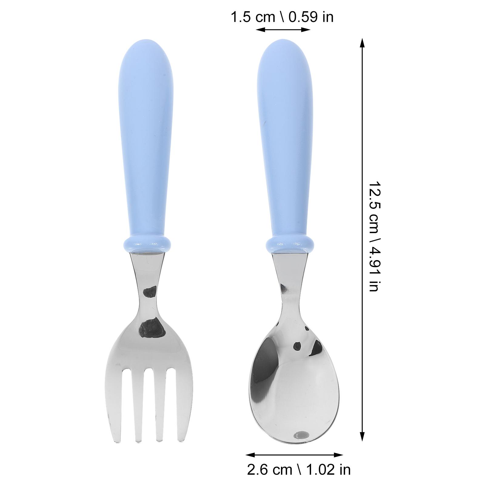 1 Set Stainless Steel Children Utensils Toddler Spoon Fork Kids Cutlery Set With Plastic Handle Bpa-Free Safe For Little синій
1 Set Stainless Steel Children Utensils Toddler Spoon Fork Kids Cutlery Set With Plastic Handle Bpa-Free Safe For Little синій