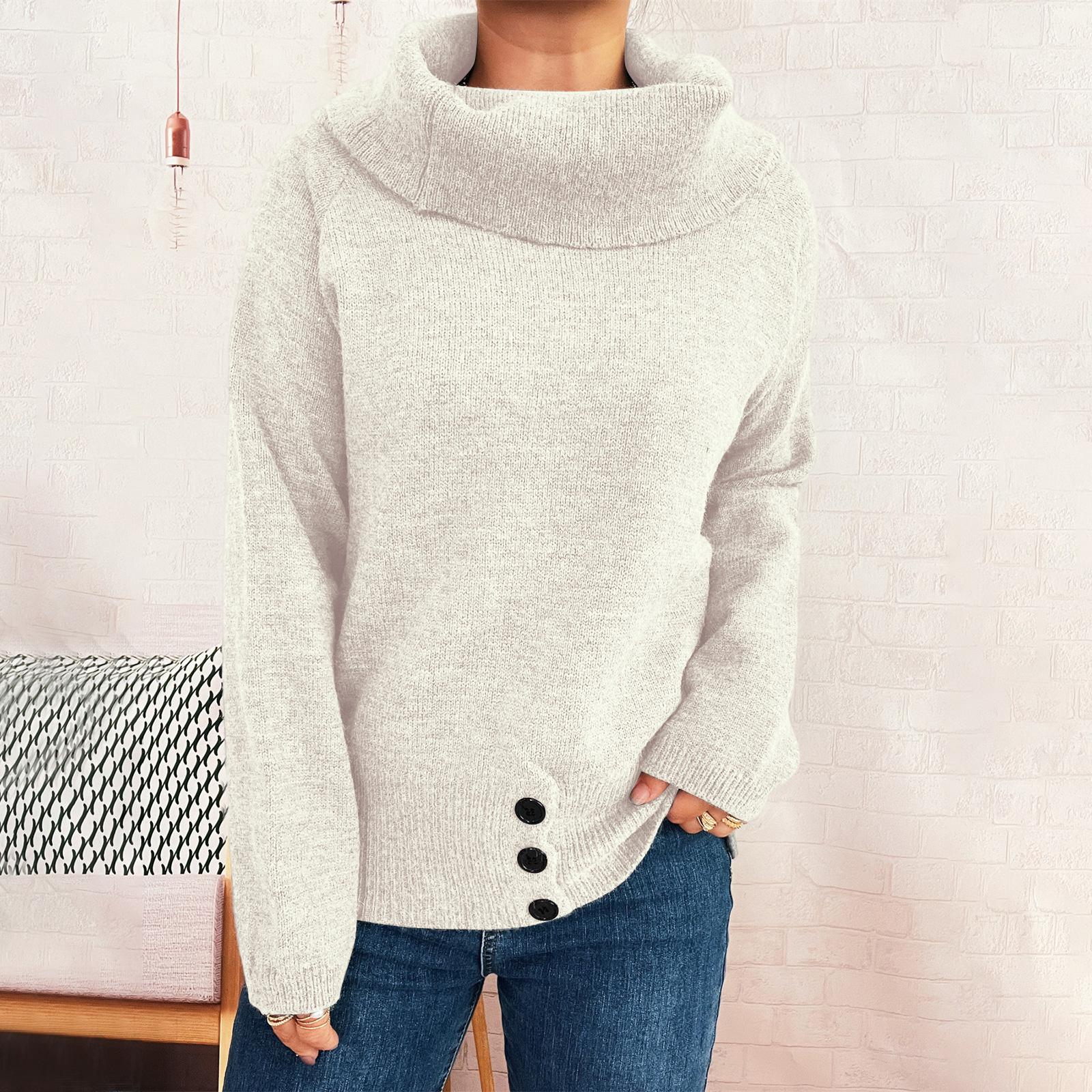 Женский модный повседневный однотонный универсальный ретро пуловер с высоким воротником, облегающий, в полоску, с длинным рукавом, вязаный свитер S белый
Женский модный повседневный однотонный универсальный ретро пуловер с высоким воротником, облегающий, в полоску, с длинным рукавом, вязаный свитер S белый
