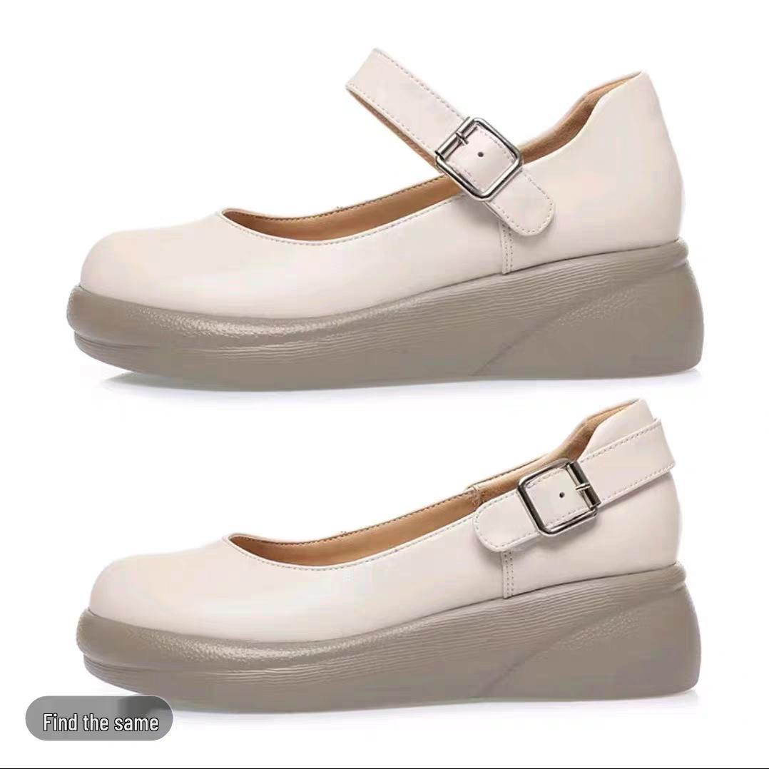 Ретро жіночі туфлі на платформі та танкетці з натуральної шкіри з м якої коров ячої шкіри та товстою підошвою 36
Ретро жіночі туфлі на платформі та танкетці з натуральної шкіри з м якої коров ячої шкіри та товстою підошвою 36