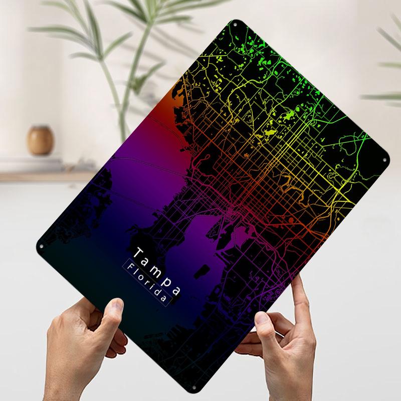 Tampa Florida City Map Poster Customized Wall Art Vintage Metal Signs Retro Tin Plaque for Man Cave Modern Home Decoration Decor 20x30cm(7.8x11.8inch)
Tampa Florida City Map Poster Customized Wall Art Vintage Metal Signs Retro Tin Plaque for Man Cave Modern Home Decoration Decor 20x30cm(7.8x11.8inch)
