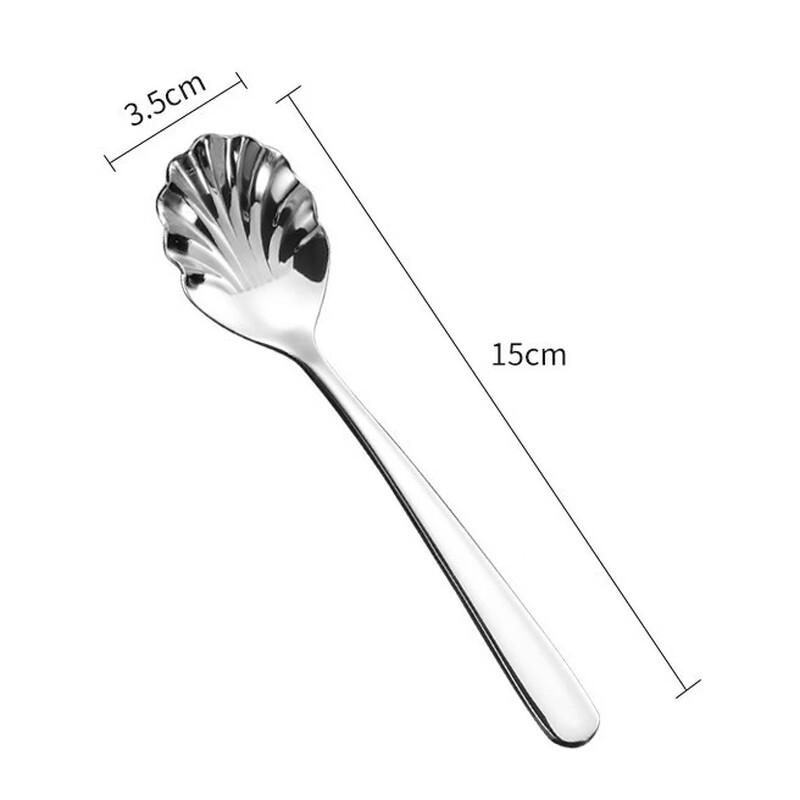 Ruhan European Style 304 Stainless Steel Shell Ice Cream Spoons (Set of 3)
Ruhan European Style 304 Stainless Steel Shell Ice Cream Spoons (Set of 3)