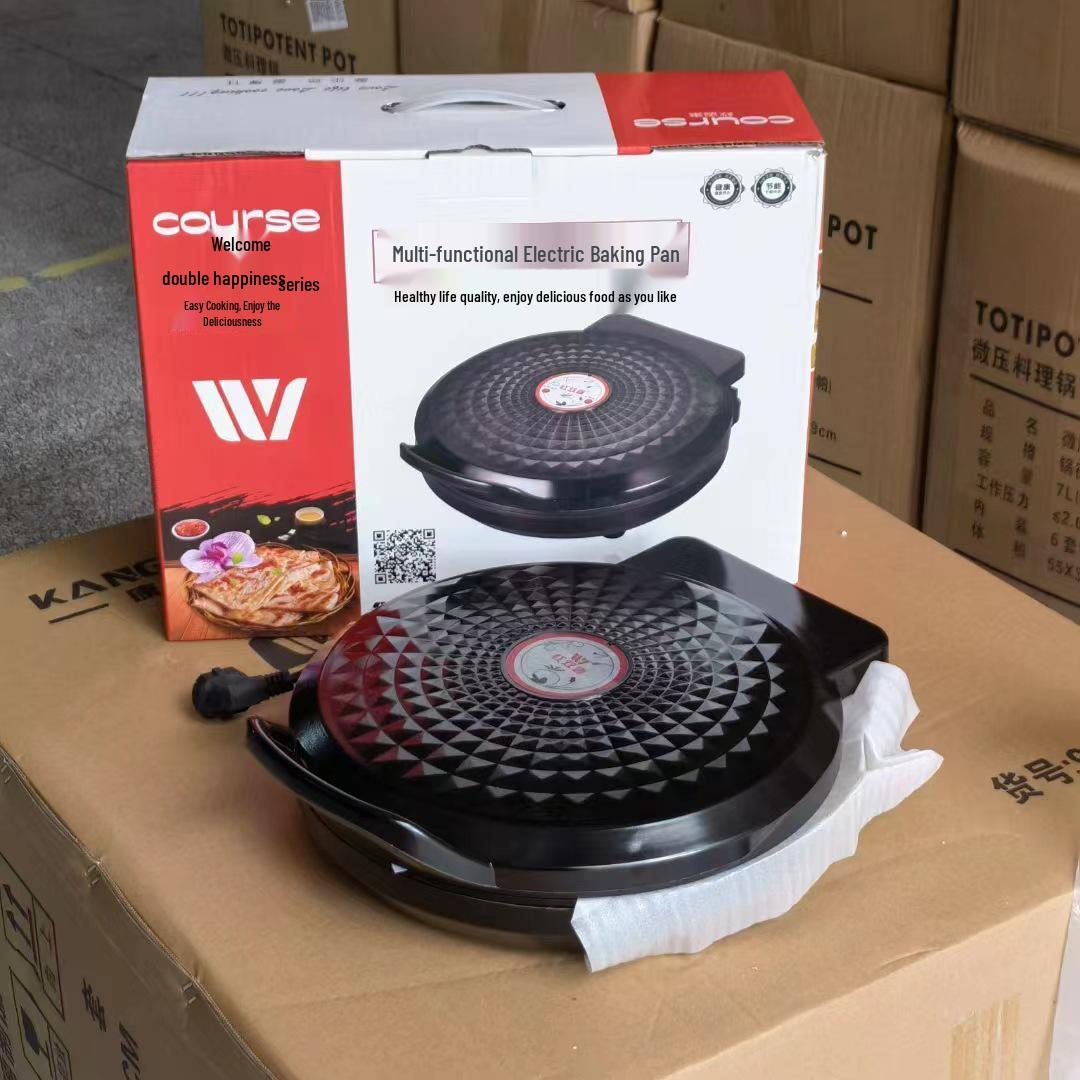 Red Double Happiness Multi-functional Electric Griddle with Smart Double-sided Heating for Pancakes and Crepes
Red Double Happiness Multi-functional Electric Griddle with Smart Double-sided Heating for Pancakes and Crepes