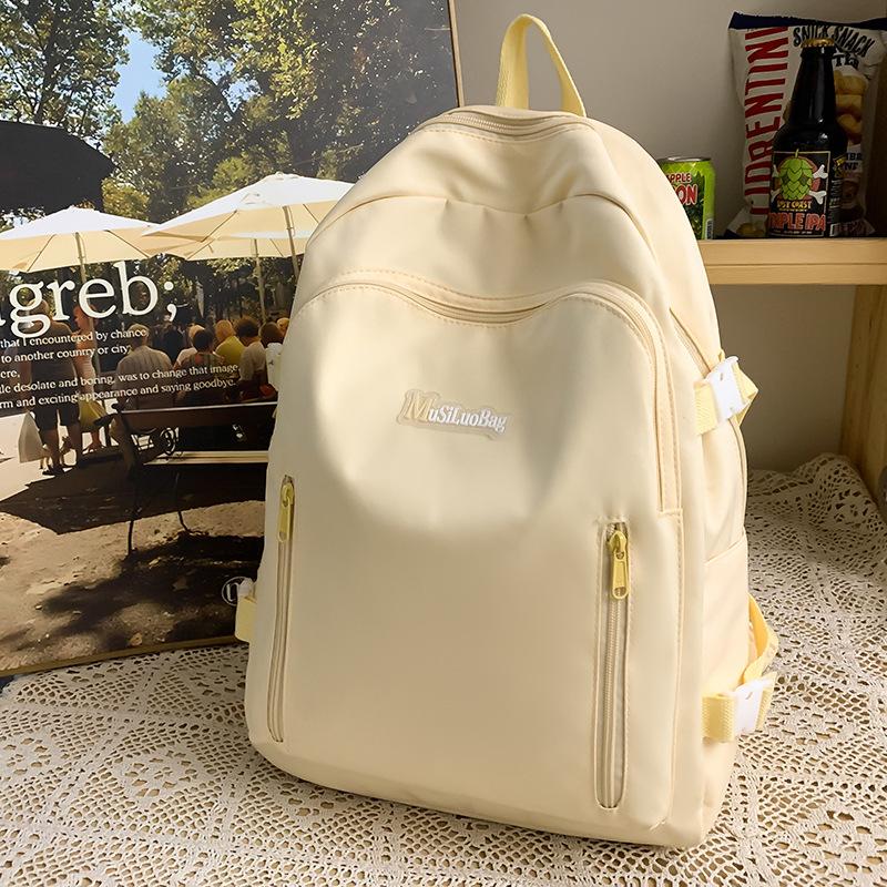 Рюкзак для девочек, учениц начальной школы, учениц старшей школы, школьный рюкзак, рюкзак однотонный для учениц средней школы