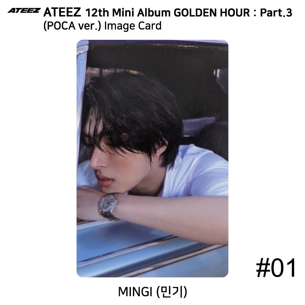 ATEEZ 12-й мини-альбом Golden Hour Part.3 версия POCA. Официальная фотокарточка QR-карта Mingi - Image #1
ATEEZ 12-й мини-альбом Golden Hour Part.3 версия POCA. Официальная фотокарточка QR-карта Mingi - Image #1