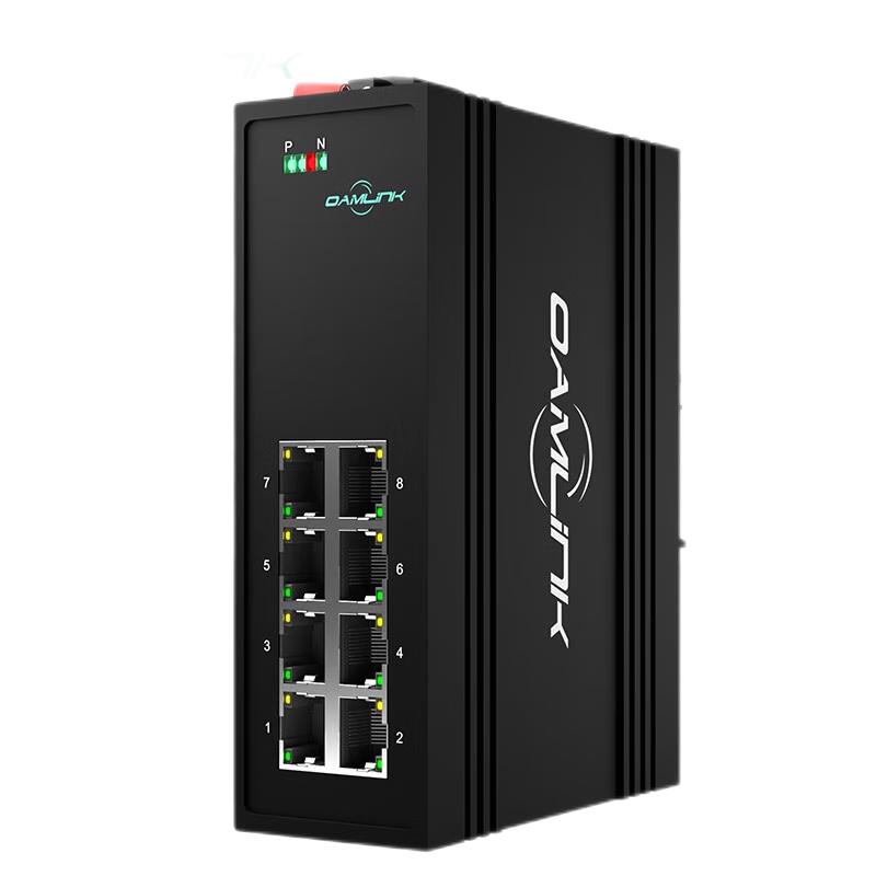 OAMLink OAM-6000 Industrial 8-Port Gigabit Unmanaged DIN-Rail Ethernet Switch
OAMLink OAM-6000 Industrial 8-Port Gigabit Unmanaged DIN-Rail Ethernet Switch