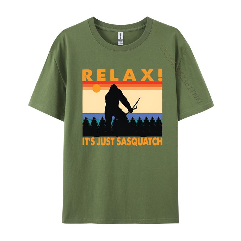 Relax Its Just Sasquatch T Shirt for Men Cotton Tshirts Fashionable Free Shippping Items Lowest Prices 4XL
Relax Its Just Sasquatch T Shirt for Men Cotton Tshirts Fashionable Free Shippping Items Lowest Prices 4XL
