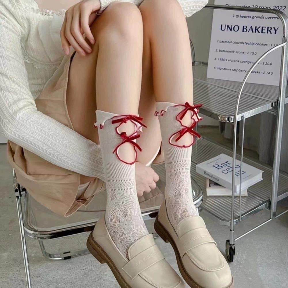 Lolita IK Hollow Socks женские весенние и летние тонкие милые средние носки-трубы носки с двойным кружевом и бантом average size
Lolita IK Hollow Socks женские весенние и летние тонкие милые средние носки-трубы носки с двойным кружевом и бантом average size