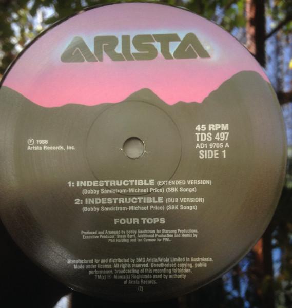12inch Record FOUR TOPS - Indestructible TDS497 Arista 1988 Australasi Dance & Electronica Used
12inch Record FOUR TOPS - Indestructible TDS497 Arista 1988 Australasi Dance & Electronica Used