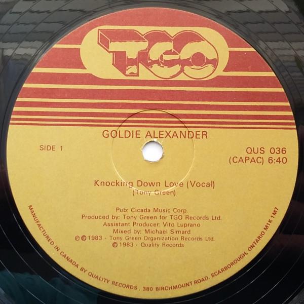 12inch Record GOLDIE ALEXANDER Knocking Down Love QUS036 TGO 1983 Canada Dance Electronica Used
12inch Record GOLDIE ALEXANDER Knocking Down Love QUS036 TGO 1983 Canada Dance Electronica Used