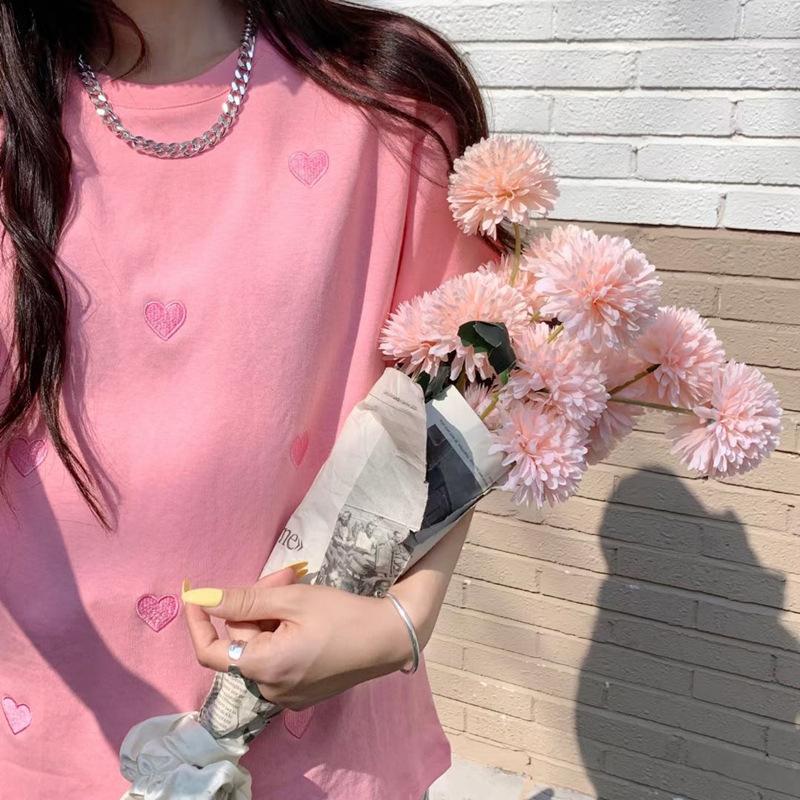 Ladies Love Embroidered Round Neck Short Sleeve T-shirt XXL
Ladies Love Embroidered Round Neck Short Sleeve T-shirt XXL