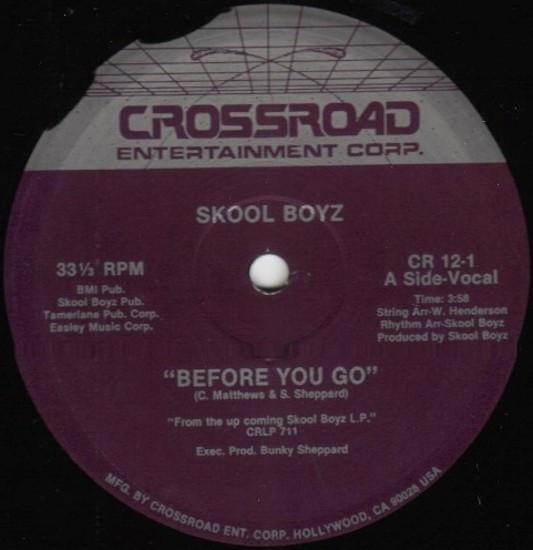 12-дюймовая пластинка SKOOL BOYZ - Before You Go CR121 CROSSROAD ENTER 1983 US Соул/Фанк Б/У
12-дюймовая пластинка SKOOL BOYZ - Before You Go CR121 CROSSROAD ENTER 1983 US Соул/Фанк Б/У