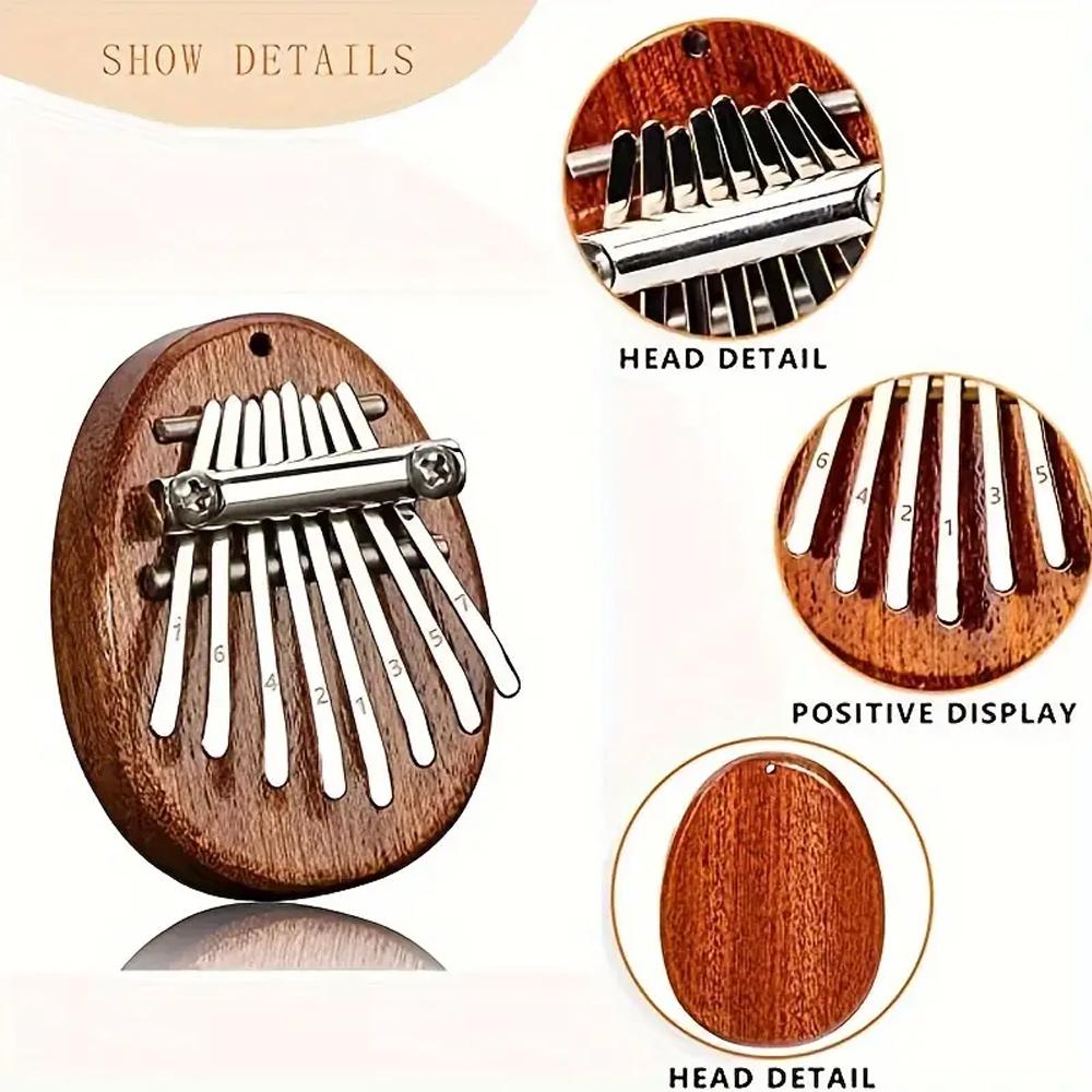 8-Key Mini Kalimba Exquisite Finger Thumb Piano Marimba Musical Good Accessory Pendant Gift, Portable Instrument, Thumb Violin
8-Key Mini Kalimba Exquisite Finger Thumb Piano Marimba Musical Good Accessory Pendant Gift, Portable Instrument, Thumb Violin