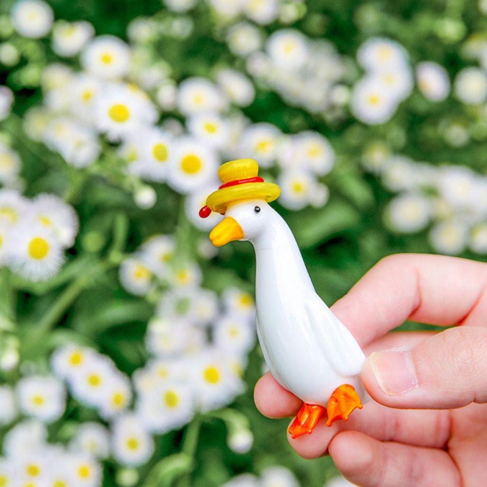 3D Cartoon Gift Bonsai Decor Cute Tiny Goose Figurines Glass Crafts Desktop Ornaments Goose Models C
3D Cartoon Gift Bonsai Decor Cute Tiny Goose Figurines Glass Crafts Desktop Ornaments Goose Models C