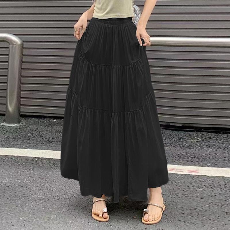 ZANZEA Женские повседневные эластичные юбки с завышенной талией, свободного кроя, длинные 5XL
ZANZEA Женские повседневные эластичные юбки с завышенной талией, свободного кроя, длинные 5XL