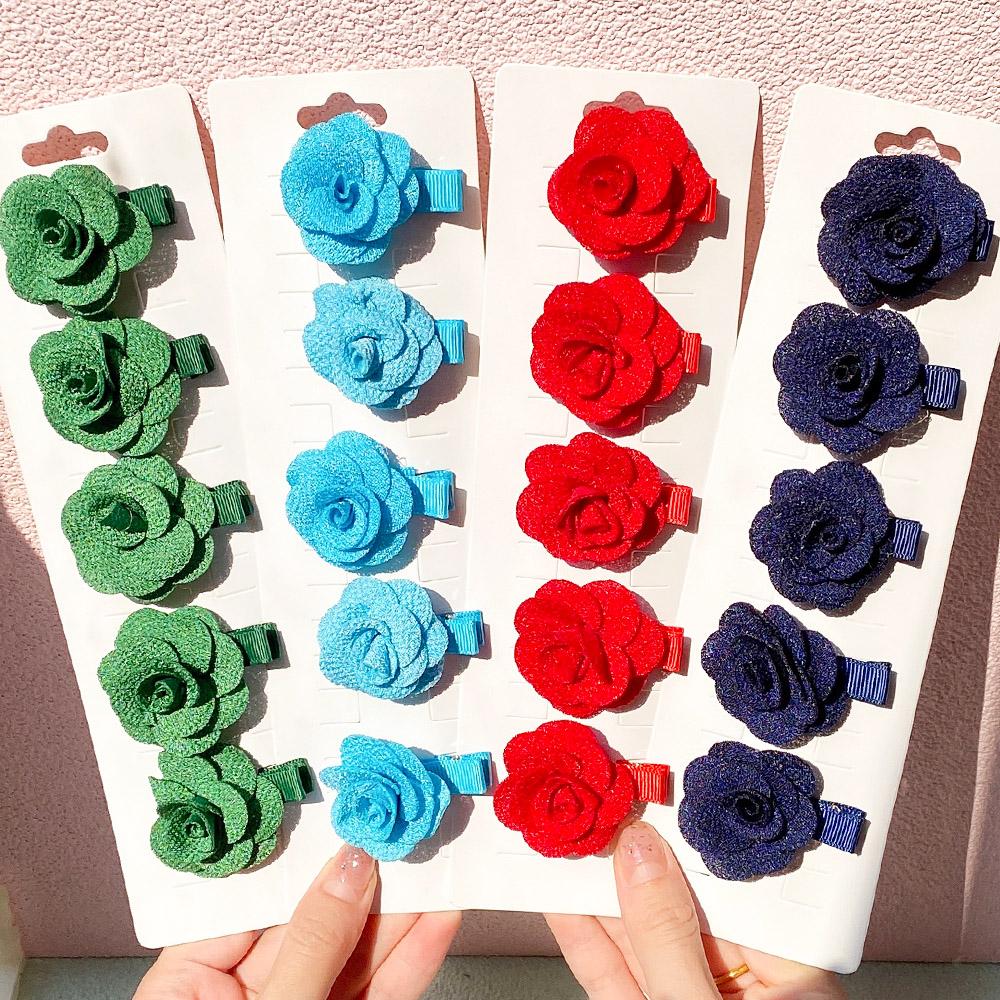 5Pcs/Set Sweet Rose Flower Small Hair Clips For Kids Girls Mini Solid Color Hairpins Barrettes Headwear Fashion Hair Accessories
5Pcs/Set Sweet Rose Flower Small Hair Clips For Kids Girls Mini Solid Color Hairpins Barrettes Headwear Fashion Hair Accessories