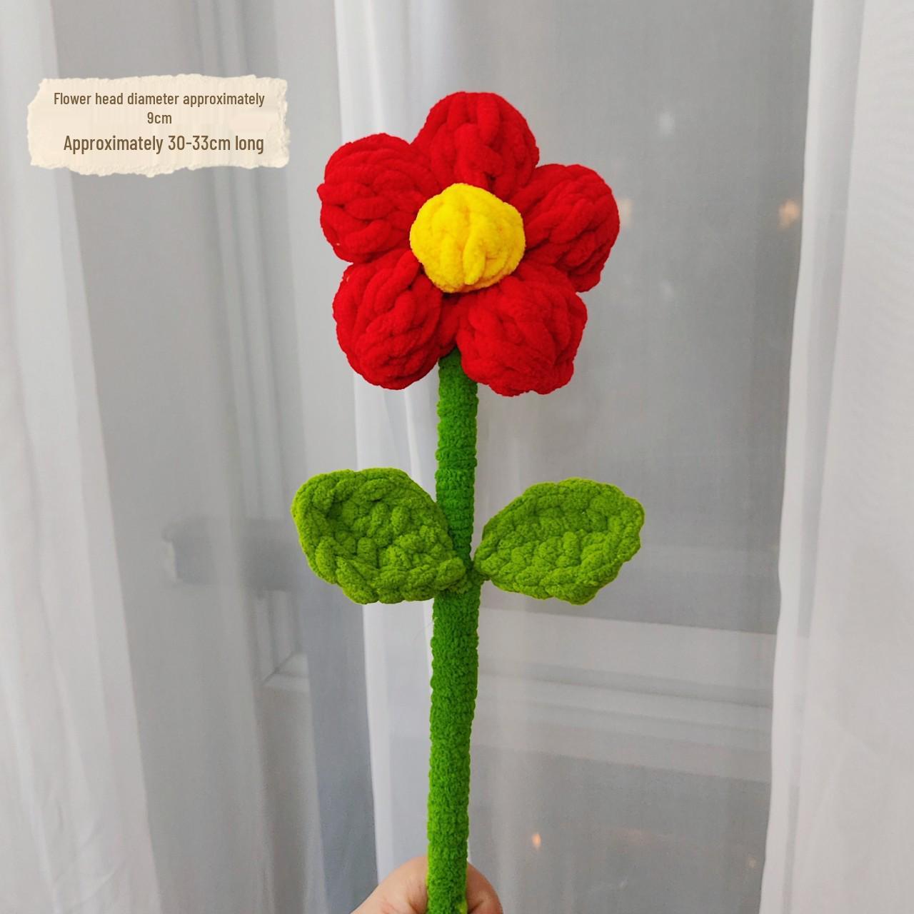 Handmade Spring Festival Tanghulu Crochet Gift in Red Wool & Ice Silk Thread with Bonus Flower 3cm Little Red Flower (Finished)
Handmade Spring Festival Tanghulu Crochet Gift in Red Wool & Ice Silk Thread with Bonus Flower 3cm Little Red Flower (Finished)
