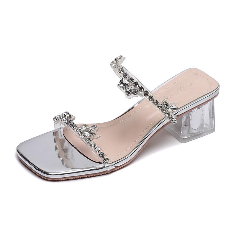 Fashion Transparent Crystal Narrow Band Sandals Woman PVC Slippers Block Heel Talons Shoes Ladies Wedges Open Toe Slides Sandalias Mujer 33 серебряный
Fashion Transparent Crystal Narrow Band Sandals Woman PVC Slippers Block Heel Talons Shoes Ladies Wedges Open Toe Slides Sandalias Mujer 33 серебряный