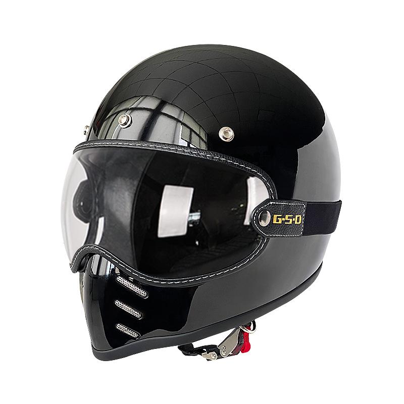 Retro Full Face Fiberglass Motorcycle Helmet for Men & Women - All Seasons Safety XL (59-60 cm)
Retro Full Face Fiberglass Motorcycle Helmet for Men & Women - All Seasons Safety XL (59-60 cm)