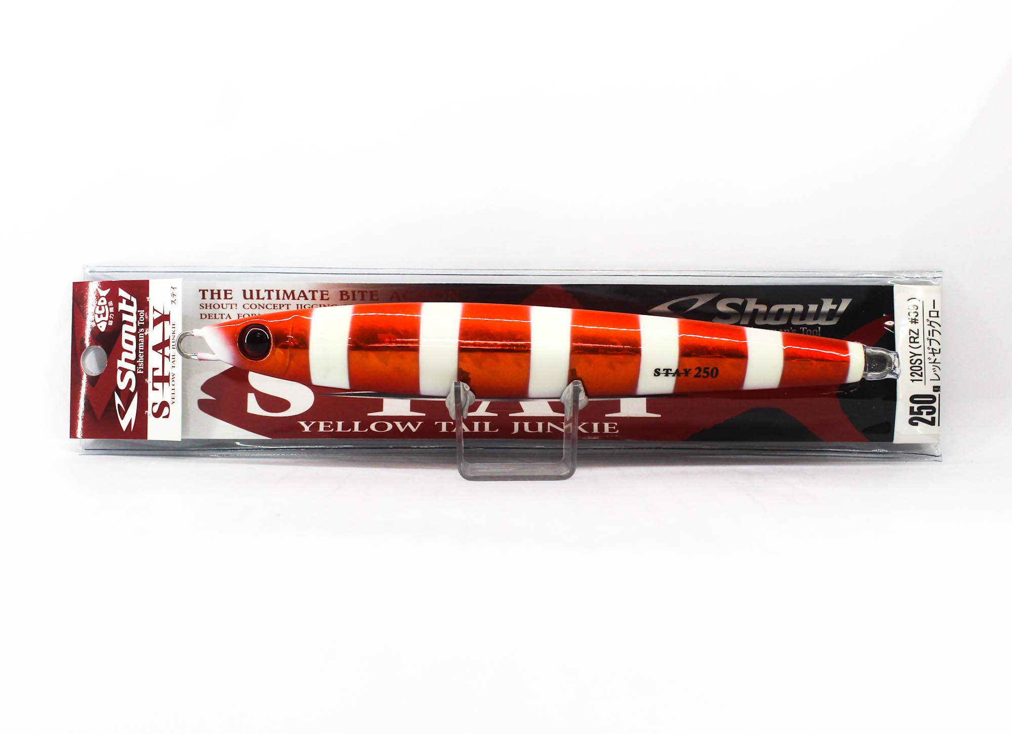 Shout 120-SY Metal Jig Stay 250 grams 39 (6056)
Shout 120-SY Metal Jig Stay 250 grams 39 (6056)