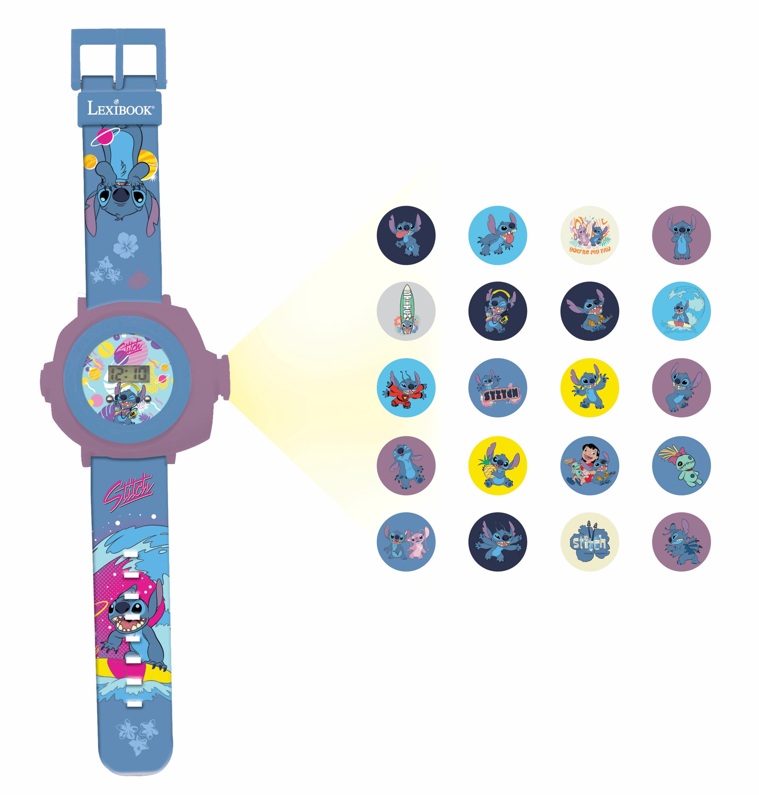 Lexibook Projection Watch, Lilo & Stitch, Children s Digital Wristwatch, DMW050D, Authentic
Lexibook Projection Watch, Lilo & Stitch, Children s Digital Wristwatch, DMW050D, Authentic