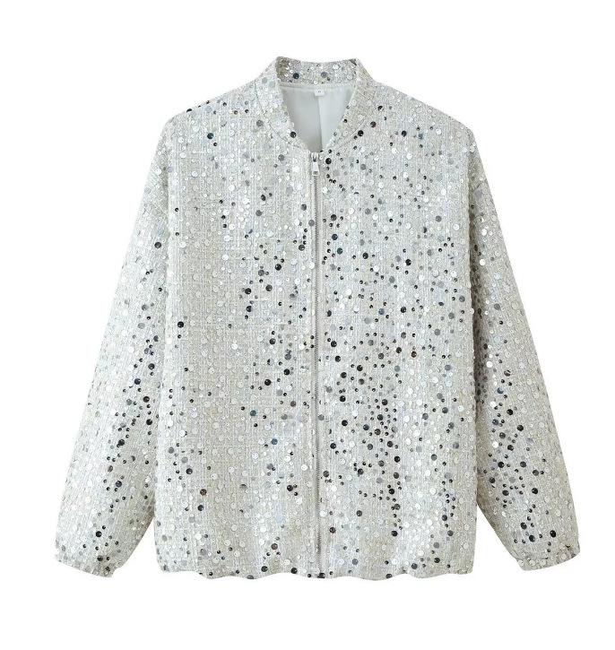 Women S Fashion Casual Hipster Long Sleeve Zip Sequin Jacket L
Women S Fashion Casual Hipster Long Sleeve Zip Sequin Jacket L