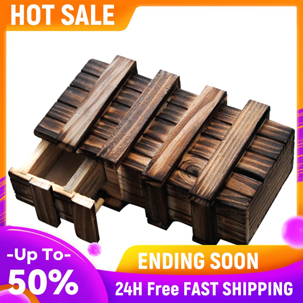 Wooden Puzzle Box Portable with 3 Drawers Vintage Puzzle Boxes Lightweight Flexible Fingers Party Props for Children Adult Gifts China Mainland
Wooden Puzzle Box Portable with 3 Drawers Vintage Puzzle Boxes Lightweight Flexible Fingers Party Props for Children Adult Gifts China Mainland