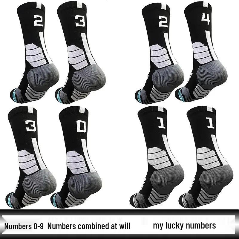 Мужские элитные баскетбольные носки Qiao Kushi до середины икры с махровой подошвой Black 4
Мужские элитные баскетбольные носки Qiao Kushi до середины икры с махровой подошвой Black 4