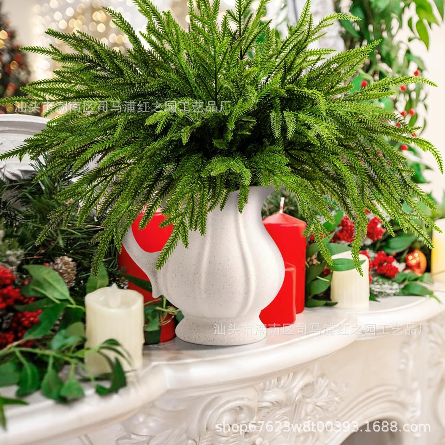 26 Inch Christmas Norfolk Pine Branch Artificial Christmas Plant Pine Needle Diy Craft Flower Home Garden Decorative Flower зелений
26 Inch Christmas Norfolk Pine Branch Artificial Christmas Plant Pine Needle Diy Craft Flower Home Garden Decorative Flower зелений