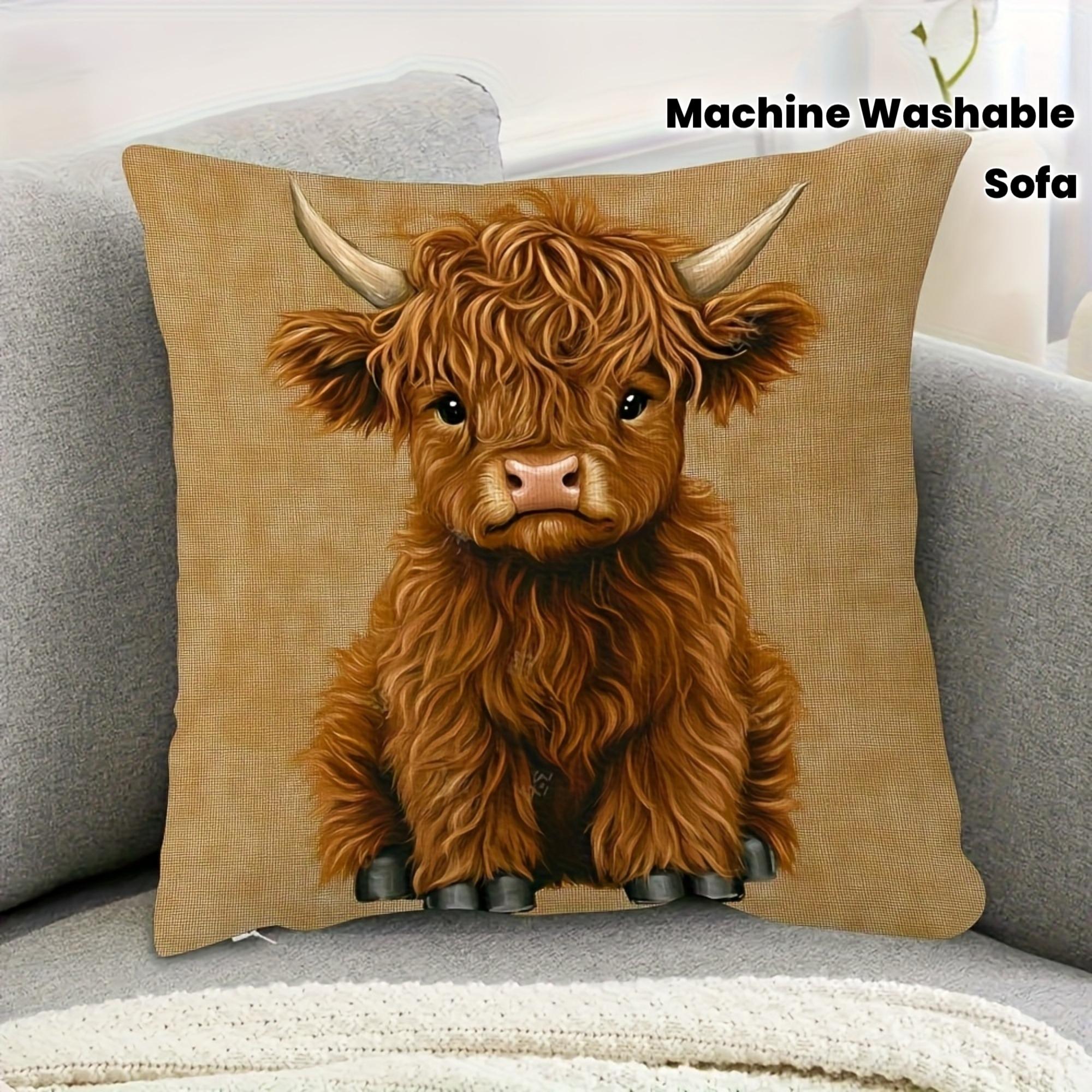 Fashion Highland Cow Plush Pillowcase with Zipper Closure, Single-Sided Print 40x40cm/16x16inch
Fashion Highland Cow Plush Pillowcase with Zipper Closure, Single-Sided Print 40x40cm/16x16inch
