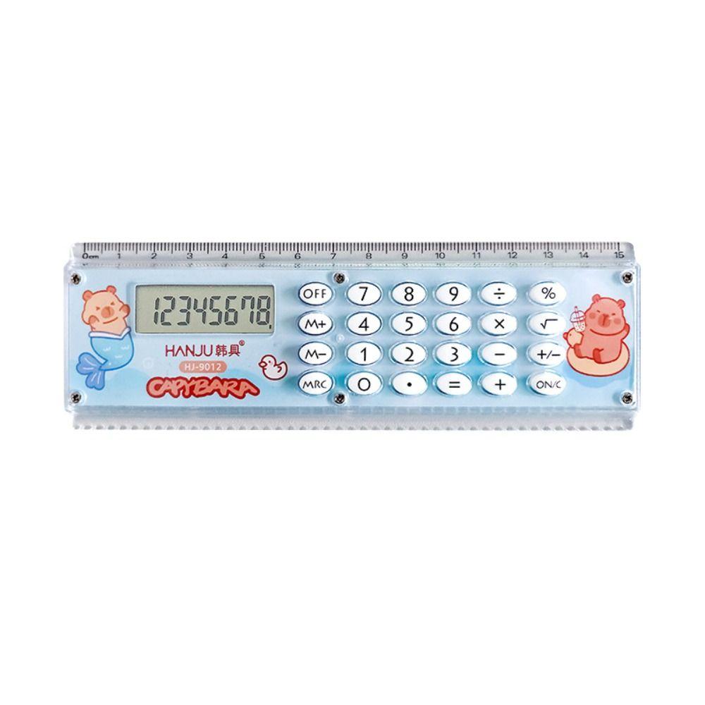 8-digit Capybara Ruler Calculator with Silicone Button Straightedge Measuring Ruler Drawing Tool фіолетовий
8-digit Capybara Ruler Calculator with Silicone Button Straightedge Measuring Ruler Drawing Tool фіолетовий