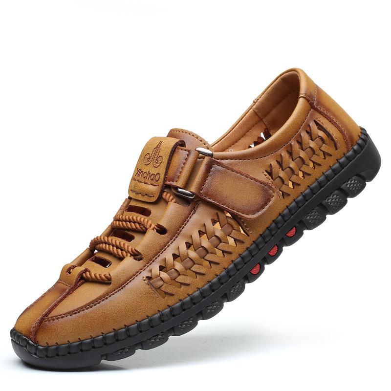 Летние мужские сандалии мужские ручной работы повседневные кожаные туфли полые дышащие туфли с отверстиями торговые мужские для средней и верхней носки мужская обувь 44 хаки
Летние мужские сандалии мужские ручной работы повседневные кожаные туфли полые дышащие туфли с отверстиями торговые мужские для средней и верхней носки мужская обувь 44 хаки