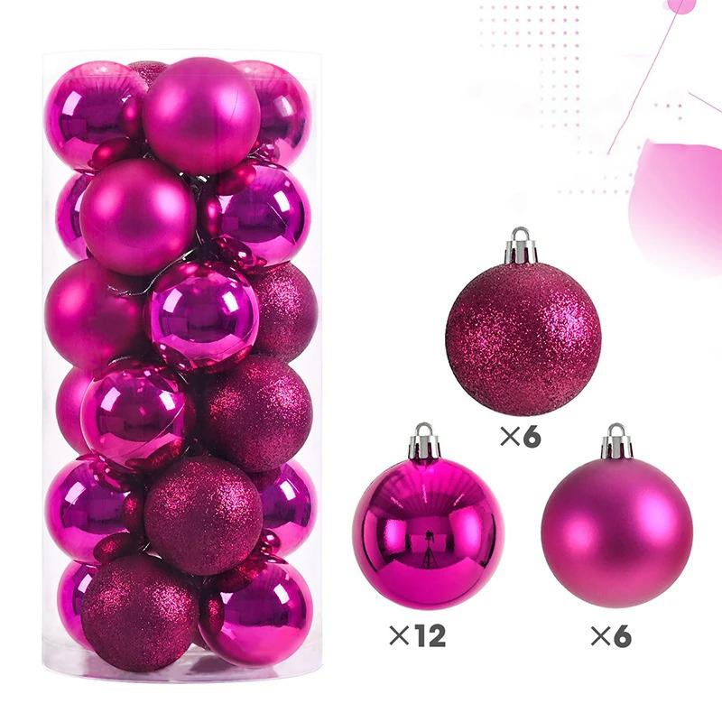 24Pcs 6cm Christmas Ball Decoration for Christmas Tree Hanging Pendant Ornaments Home Room Decor New Year Navidad DIY Gift Box 6cm рожевий червоний колір
24Pcs 6cm Christmas Ball Decoration for Christmas Tree Hanging Pendant Ornaments Home Room Decor New Year Navidad DIY Gift Box 6cm рожевий червоний колір