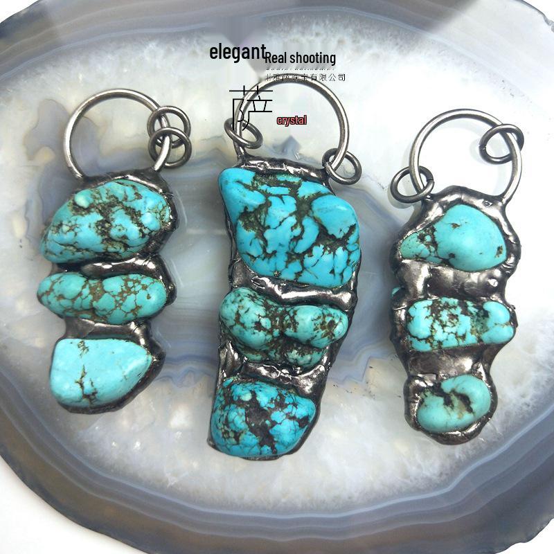 Turquoise Irregular Pendant Necklace - Exaggerated European & American Style Sweater Chain Jewelry
Turquoise Irregular Pendant Necklace - Exaggerated European & American Style Sweater Chain Jewelry