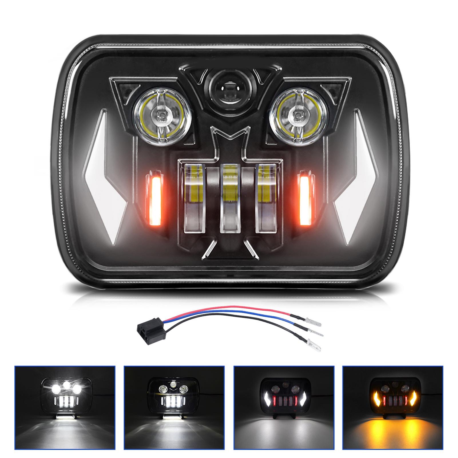 1 шт. 5x7 светодиодная фара, 7x6 прямоугольная фара с дальним/ближним светом и указателем поворота DRL
1 шт. 5x7 светодиодная фара, 7x6 прямоугольная фара с дальним/ближним светом и указателем поворота DRL