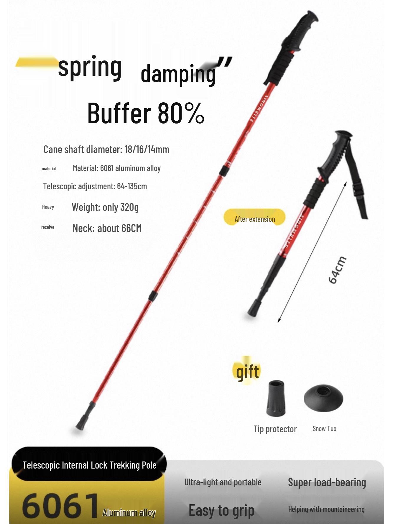 2026 Carbon Telescopic Hiking Pole - 3-Section Anti-Slip Walking Stick with Internal Lock for Climbing and Outdoor Adventures
2026 Carbon Telescopic Hiking Pole - 3-Section Anti-Slip Walking Stick with Internal Lock for Climbing and Outdoor Adventures