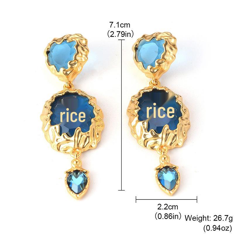 Blue Tassel Long Versatile Earrings - Socialite Fashion, Luxury, High-End Niche Design
Blue Tassel Long Versatile Earrings - Socialite Fashion, Luxury, High-End Niche Design