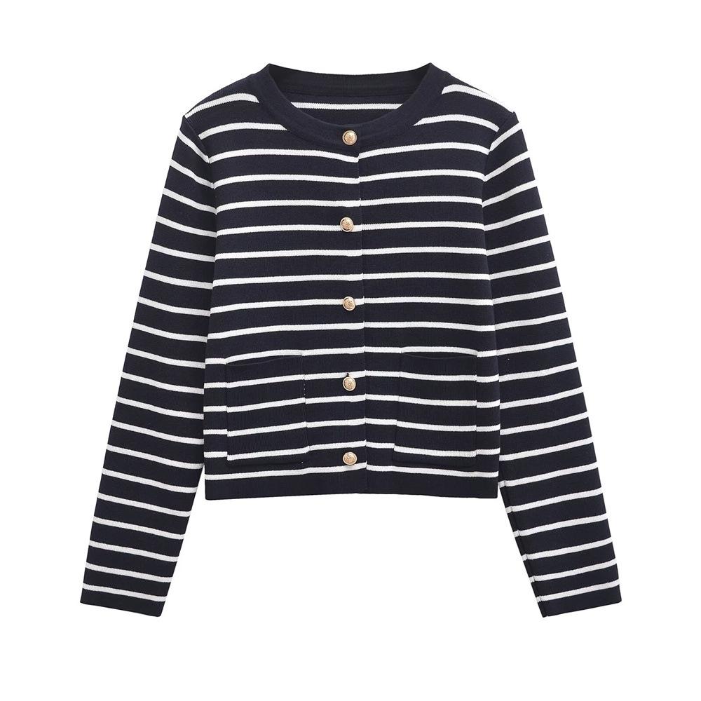 Women s Striped Knit Cardigan - Autumn/Winter 2024 Round-neck, Long-sleeve, Simple Fashion S чёрный
Women s Striped Knit Cardigan - Autumn/Winter 2024 Round-neck, Long-sleeve, Simple Fashion S чёрный