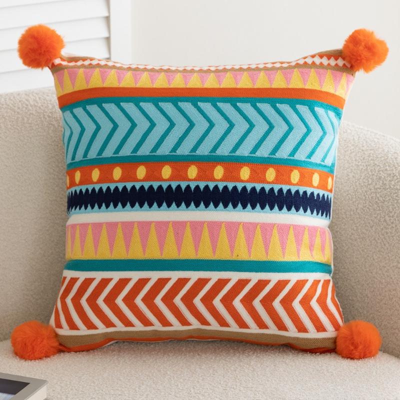 Retro Bohemian-style Embroidered Pillowcase Alpaca Floral Flowing Tassels Pompom Cushion Cover for For Living Room Sofa Decor 1pc 45cmx45cm
Retro Bohemian-style Embroidered Pillowcase Alpaca Floral Flowing Tassels Pompom Cushion Cover for For Living Room Sofa Decor 1pc 45cmx45cm